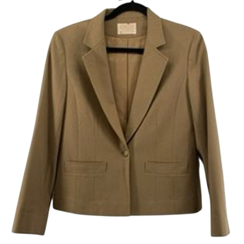 Vintage Pendleton Blazer 10 Wool Made USA Career Jacket Camel Beige